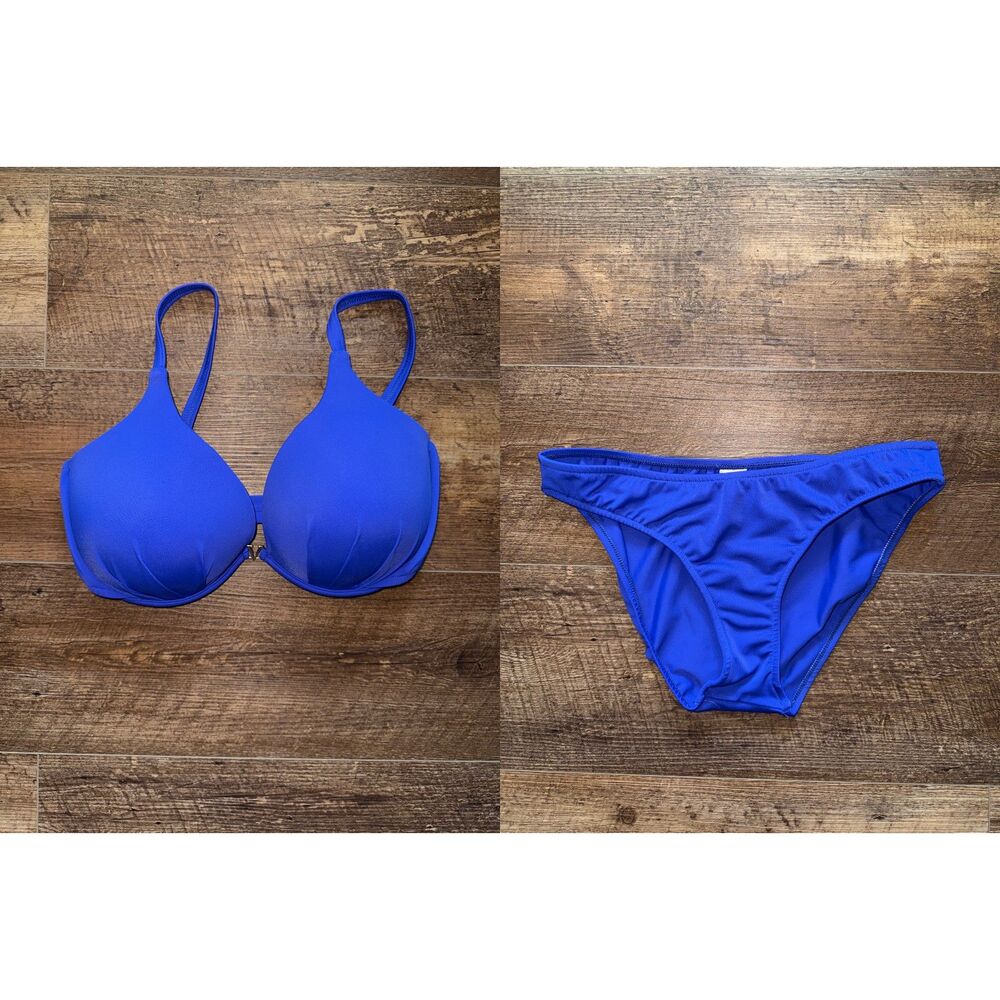 Venus bikini COBALT BLUE Size 6 bottom 36 DD 34 DDD 32 G top EUC